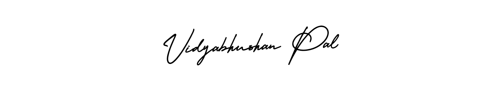 Use a signature maker to create a handwritten signature online. With this signature software, you can design (AmerikaSignatureDemo-Regular) your own signature for name Vidyabhushan Pal. Vidyabhushan Pal signature style 3 images and pictures png