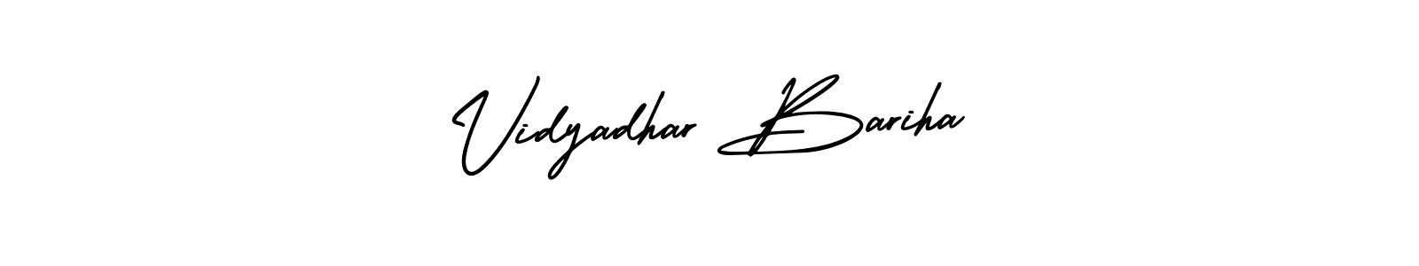 Design your own signature with our free online signature maker. With this signature software, you can create a handwritten (AmerikaSignatureDemo-Regular) signature for name Vidyadhar Bariha. Vidyadhar Bariha signature style 3 images and pictures png