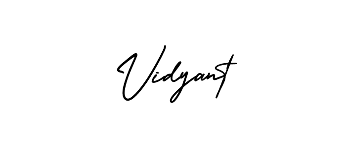 Create a beautiful signature design for name Vidyant. With this signature (AmerikaSignatureDemo-Regular) fonts, you can make a handwritten signature for free. Vidyant signature style 3 images and pictures png