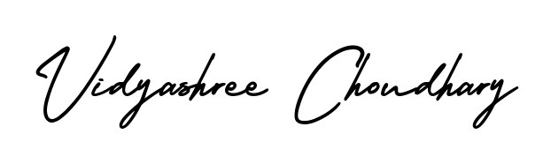 Transform the name Vidyashree Choudhary into a signature masterpiece using AmerikaSignatureDemo-Regular font. Ideal for photographers, artists, and creators looking for watermarks. Vidyashree Choudhary signature style 3 images and pictures png