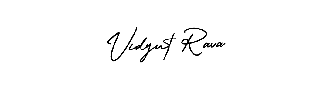 Make a beautiful signature design for name Vidyut Rava. With this signature (AmerikaSignatureDemo-Regular) style, you can create a handwritten signature for free. Vidyut Rava signature style 3 images and pictures png