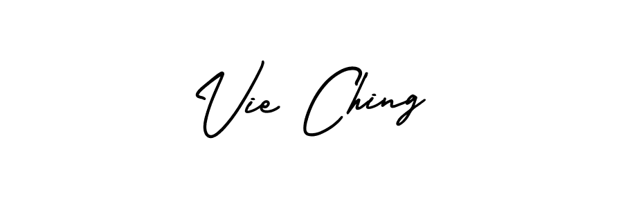 Use a signature maker to create a handwritten signature online. With this signature software, you can design (AmerikaSignatureDemo-Regular) your own signature for name Vie Ching. Vie Ching signature style 3 images and pictures png