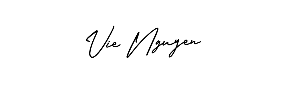 Also You can easily find your signature by using the search form. We will create Vie Nguyen name handwritten signature images for you free of cost using AmerikaSignatureDemo-Regular sign style. Vie Nguyen signature style 3 images and pictures png