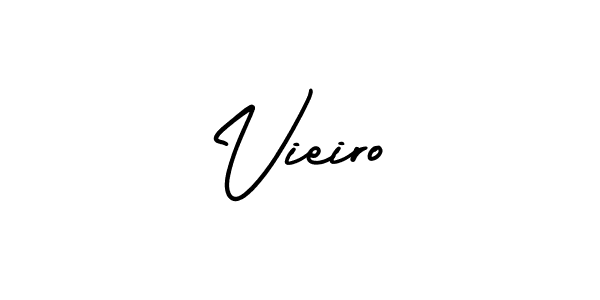 Design your own signature with our free online signature maker. With this signature software, you can create a handwritten (AmerikaSignatureDemo-Regular) signature for name Vieiro. Vieiro signature style 3 images and pictures png