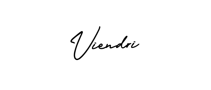 Design your own signature with our free online signature maker. With this signature software, you can create a handwritten (AmerikaSignatureDemo-Regular) signature for name Viendri. Viendri signature style 3 images and pictures png