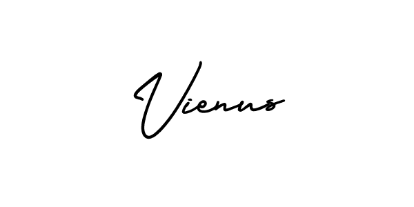 Make a beautiful signature design for name Vienus. With this signature (AmerikaSignatureDemo-Regular) style, you can create a handwritten signature for free. Vienus signature style 3 images and pictures png