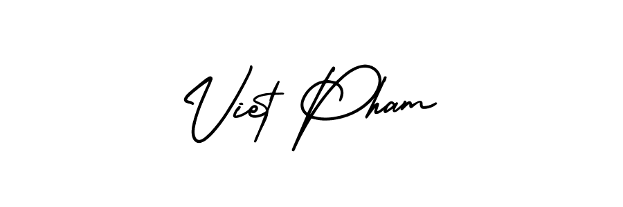 How to make Viet Pham signature? AmerikaSignatureDemo-Regular is a professional autograph style. Create handwritten signature for Viet Pham name. Viet Pham signature style 3 images and pictures png