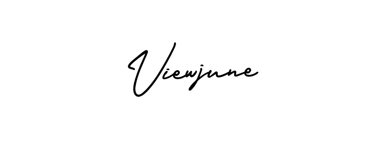 Make a beautiful signature design for name Viewjune. With this signature (AmerikaSignatureDemo-Regular) style, you can create a handwritten signature for free. Viewjune signature style 3 images and pictures png