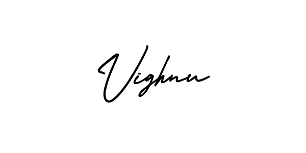 Best and Professional Signature Style for Vighnu. AmerikaSignatureDemo-Regular Best Signature Style Collection. Vighnu signature style 3 images and pictures png