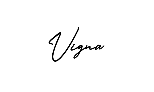 You should practise on your own different ways (AmerikaSignatureDemo-Regular) to write your name (Vigna) in signature. don't let someone else do it for you. Vigna signature style 3 images and pictures png