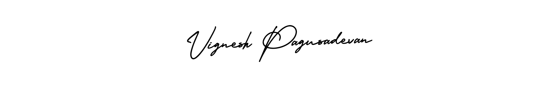 Also You can easily find your signature by using the search form. We will create Vignesh Pagusadevan name handwritten signature images for you free of cost using AmerikaSignatureDemo-Regular sign style. Vignesh Pagusadevan signature style 3 images and pictures png