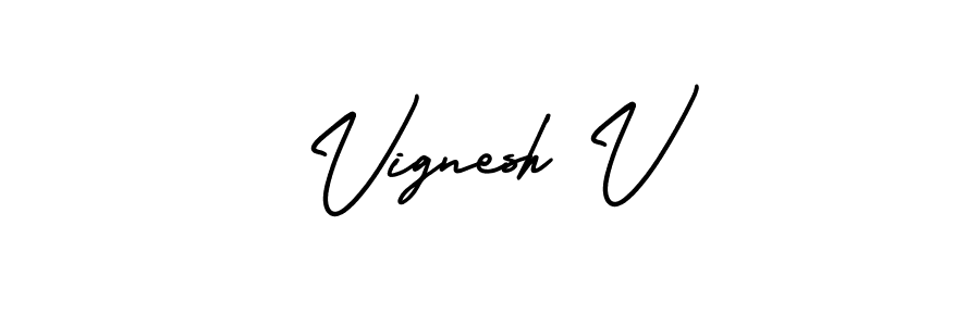 Also we have Vignesh V name is the best signature style. Create professional handwritten signature collection using AmerikaSignatureDemo-Regular autograph style. Vignesh V signature style 3 images and pictures png