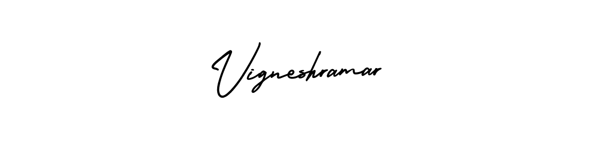 AmerikaSignatureDemo-Regular is a professional signature style that is perfect for those who want to add a touch of class to their signature. It is also a great choice for those who want to make their signature more unique. Get Vigneshramar name to fancy signature for free. Vigneshramar signature style 3 images and pictures png