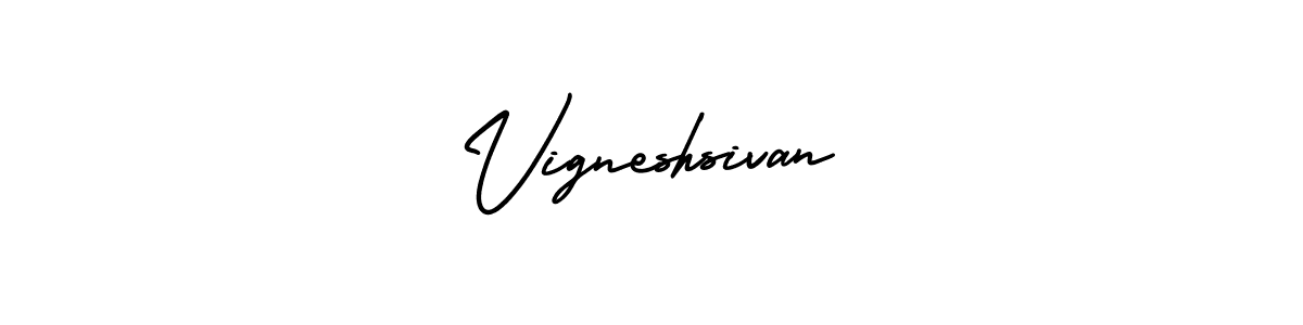 How to Draw Vigneshsivan signature style? AmerikaSignatureDemo-Regular is a latest design signature styles for name Vigneshsivan. Vigneshsivan signature style 3 images and pictures png