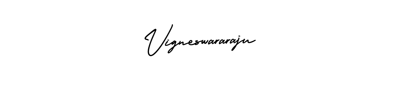 Create a beautiful signature design for name Vigneswararaju. With this signature (AmerikaSignatureDemo-Regular) fonts, you can make a handwritten signature for free. Vigneswararaju signature style 3 images and pictures png