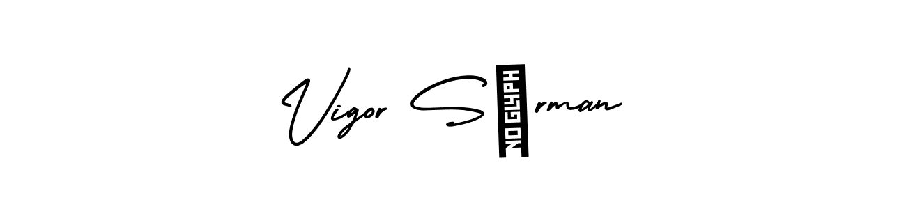 Make a beautiful signature design for name Vigor Sörman. With this signature (AmerikaSignatureDemo-Regular) style, you can create a handwritten signature for free. Vigor Sörman signature style 3 images and pictures png