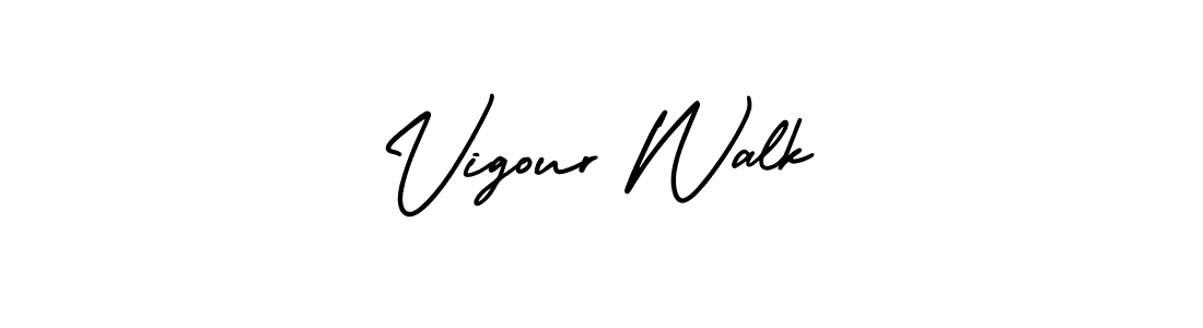 How to make Vigour Walk name signature. Use AmerikaSignatureDemo-Regular style for creating short signs online. This is the latest handwritten sign. Vigour Walk signature style 3 images and pictures png