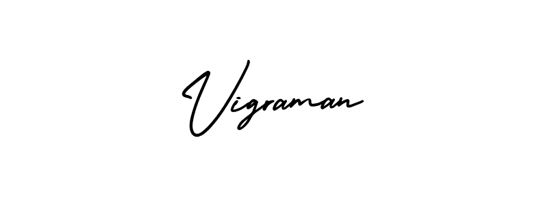 You can use this online signature creator to create a handwritten signature for the name Vigraman. This is the best online autograph maker. Vigraman signature style 3 images and pictures png