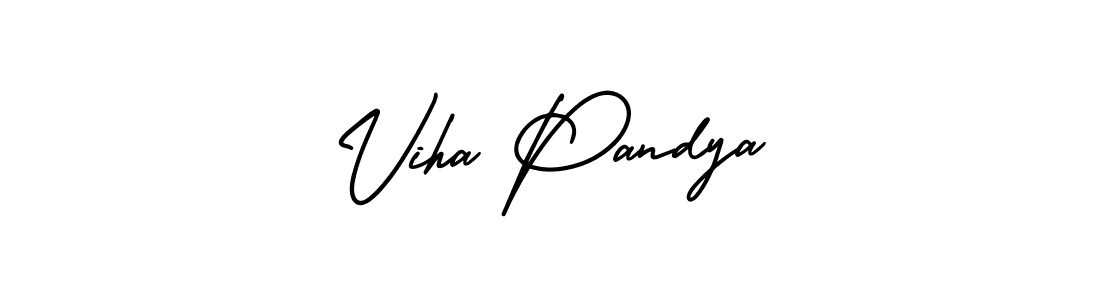 Similarly AmerikaSignatureDemo-Regular is the best handwritten signature design. Signature creator online .You can use it as an online autograph creator for name Viha Pandya. Viha Pandya signature style 3 images and pictures png