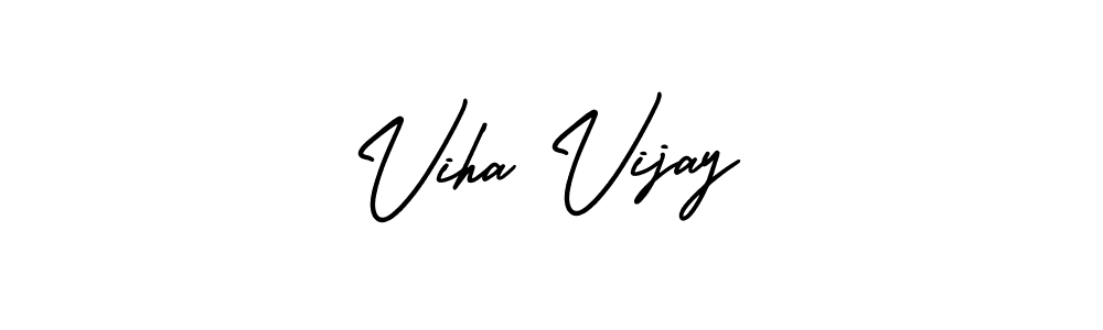 How to Draw Viha Vijay signature style? AmerikaSignatureDemo-Regular is a latest design signature styles for name Viha Vijay. Viha Vijay signature style 3 images and pictures png