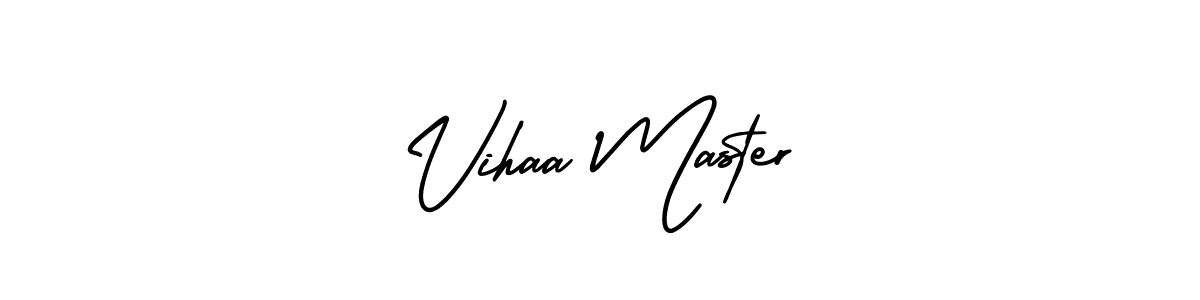 Vihaa Master stylish signature style. Best Handwritten Sign (AmerikaSignatureDemo-Regular) for my name. Handwritten Signature Collection Ideas for my name Vihaa Master. Vihaa Master signature style 3 images and pictures png