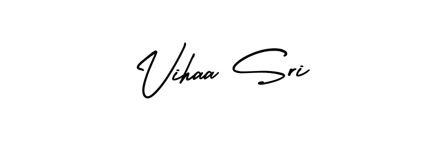 How to make Vihaa Sri signature? AmerikaSignatureDemo-Regular is a professional autograph style. Create handwritten signature for Vihaa Sri name. Vihaa Sri signature style 3 images and pictures png
