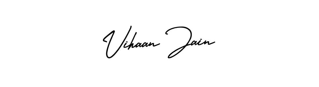 if you are searching for the best signature style for your name Vihaan Jain. so please give up your signature search. here we have designed multiple signature styles  using AmerikaSignatureDemo-Regular. Vihaan Jain signature style 3 images and pictures png