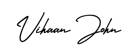 Design your own signature with our free online signature maker. With this signature software, you can create a handwritten (AmerikaSignatureDemo-Regular) signature for name Vihaan John. Vihaan John signature style 3 images and pictures png