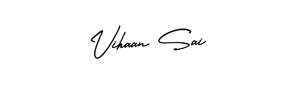 Use a signature maker to create a handwritten signature online. With this signature software, you can design (AmerikaSignatureDemo-Regular) your own signature for name Vihaan Sai. Vihaan Sai signature style 3 images and pictures png