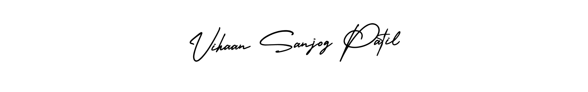 Create a beautiful signature design for name Vihaan Sanjog Patil. With this signature (AmerikaSignatureDemo-Regular) fonts, you can make a handwritten signature for free. Vihaan Sanjog Patil signature style 3 images and pictures png