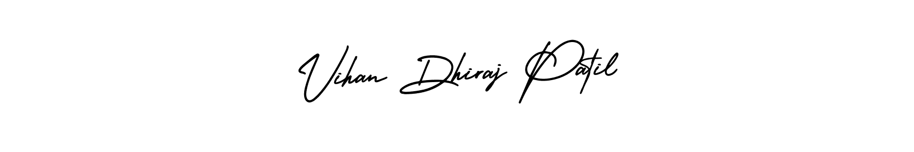 Design your own signature with our free online signature maker. With this signature software, you can create a handwritten (AmerikaSignatureDemo-Regular) signature for name Vihan Dhiraj Patil. Vihan Dhiraj Patil signature style 3 images and pictures png