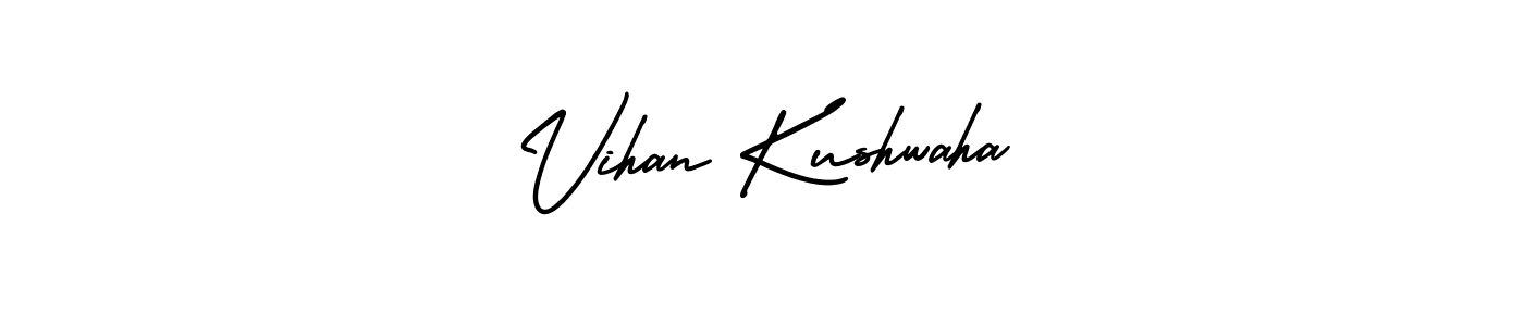 Create a beautiful signature design for name Vihan Kushwaha. With this signature (AmerikaSignatureDemo-Regular) fonts, you can make a handwritten signature for free. Vihan Kushwaha signature style 3 images and pictures png