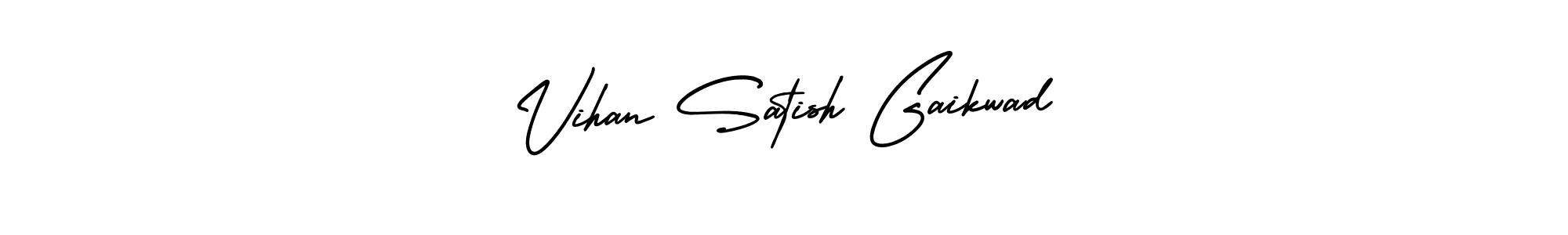 Also You can easily find your signature by using the search form. We will create Vihan Satish Gaikwad name handwritten signature images for you free of cost using AmerikaSignatureDemo-Regular sign style. Vihan Satish Gaikwad signature style 3 images and pictures png