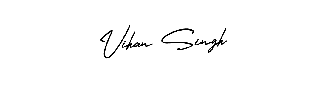 Make a short Vihan Singh signature style. Manage your documents anywhere anytime using AmerikaSignatureDemo-Regular. Create and add eSignatures, submit forms, share and send files easily. Vihan Singh signature style 3 images and pictures png