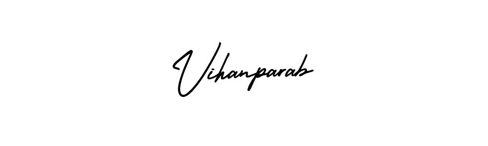 How to make Vihanparab signature? AmerikaSignatureDemo-Regular is a professional autograph style. Create handwritten signature for Vihanparab name. Vihanparab signature style 3 images and pictures png