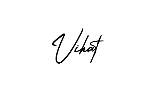 You can use this online signature creator to create a handwritten signature for the name Vihat. This is the best online autograph maker. Vihat signature style 3 images and pictures png