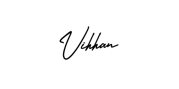 It looks lik you need a new signature style for name Vihhan. Design unique handwritten (AmerikaSignatureDemo-Regular) signature with our free signature maker in just a few clicks. Vihhan signature style 3 images and pictures png