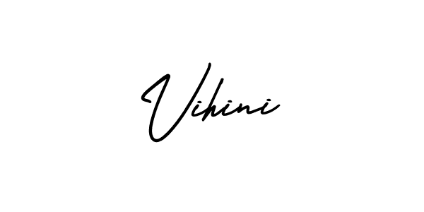 if you are searching for the best signature style for your name Vihini. so please give up your signature search. here we have designed multiple signature styles  using AmerikaSignatureDemo-Regular. Vihini signature style 3 images and pictures png