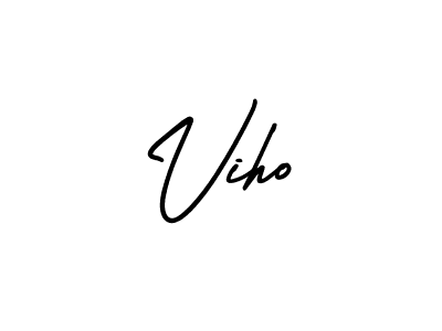 Best and Professional Signature Style for Viho. AmerikaSignatureDemo-Regular Best Signature Style Collection. Viho signature style 3 images and pictures png