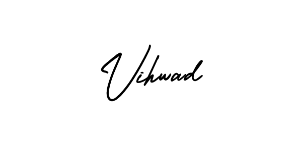 It looks lik you need a new signature style for name Vihwad. Design unique handwritten (AmerikaSignatureDemo-Regular) signature with our free signature maker in just a few clicks. Vihwad signature style 3 images and pictures png