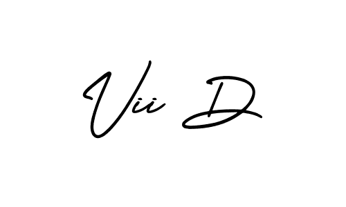 You should practise on your own different ways (AmerikaSignatureDemo-Regular) to write your name (Vii D) in signature. don't let someone else do it for you. Vii D signature style 3 images and pictures png