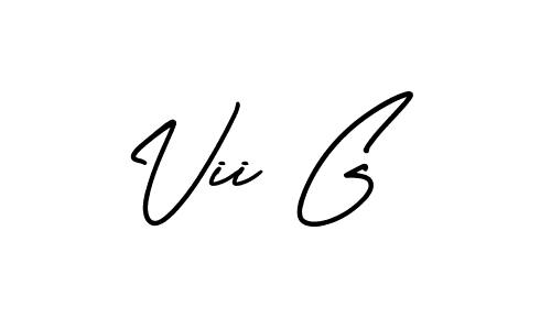 It looks lik you need a new signature style for name Vii G. Design unique handwritten (AmerikaSignatureDemo-Regular) signature with our free signature maker in just a few clicks. Vii G signature style 3 images and pictures png