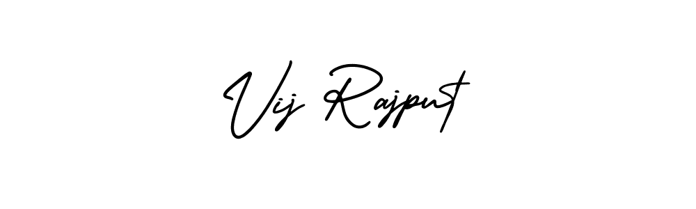 How to make Vij Rajput signature? AmerikaSignatureDemo-Regular is a professional autograph style. Create handwritten signature for Vij Rajput name. Vij Rajput signature style 3 images and pictures png