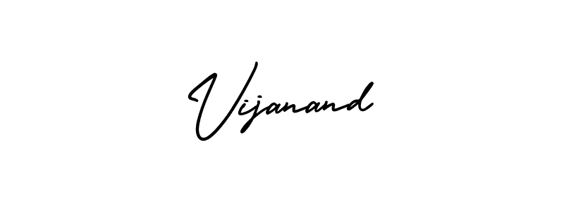 Design your own signature with our free online signature maker. With this signature software, you can create a handwritten (AmerikaSignatureDemo-Regular) signature for name Vijanand. Vijanand signature style 3 images and pictures png