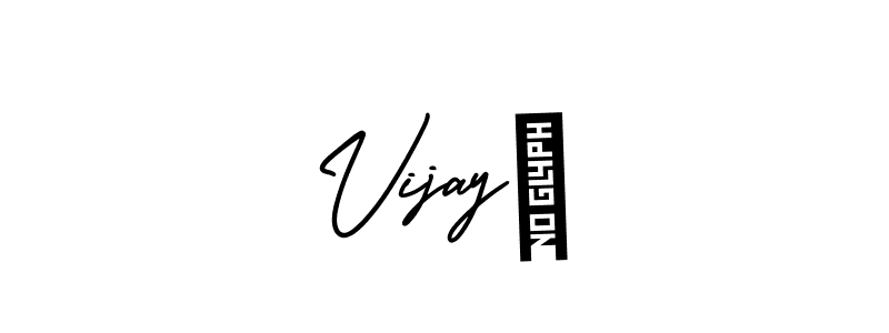 This is the best signature style for the Vijay♡ name. Also you like these signature font (AmerikaSignatureDemo-Regular). Mix name signature. Vijay♡ signature style 3 images and pictures png