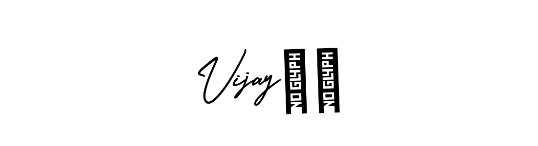 How to make Vijay❤️ name signature. Use AmerikaSignatureDemo-Regular style for creating short signs online. This is the latest handwritten sign. Vijay❤️ signature style 3 images and pictures png