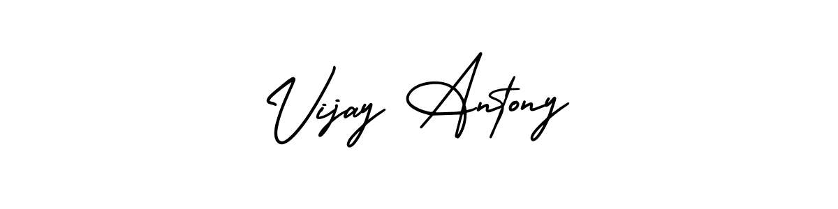 Make a beautiful signature design for name Vijay Antony. With this signature (AmerikaSignatureDemo-Regular) style, you can create a handwritten signature for free. Vijay Antony signature style 3 images and pictures png