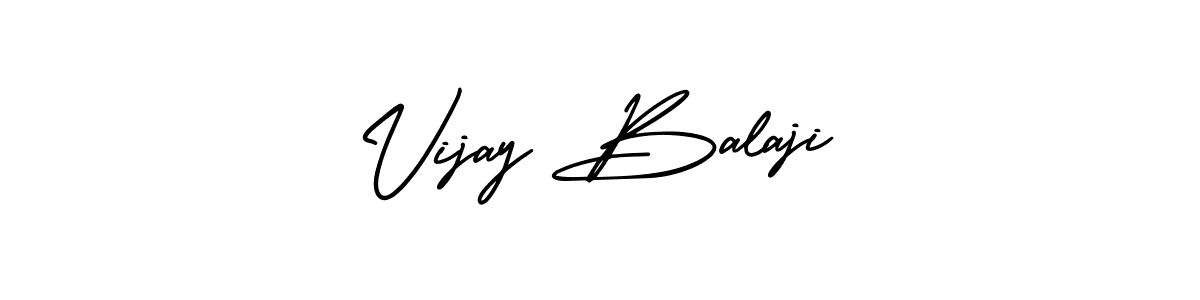 How to make Vijay Balaji name signature. Use AmerikaSignatureDemo-Regular style for creating short signs online. This is the latest handwritten sign. Vijay Balaji signature style 3 images and pictures png