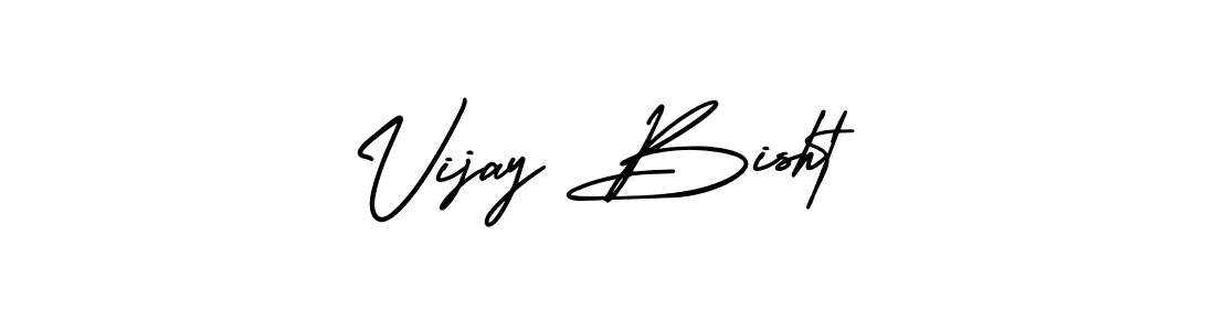 Make a beautiful signature design for name Vijay Bisht. With this signature (AmerikaSignatureDemo-Regular) style, you can create a handwritten signature for free. Vijay Bisht signature style 3 images and pictures png