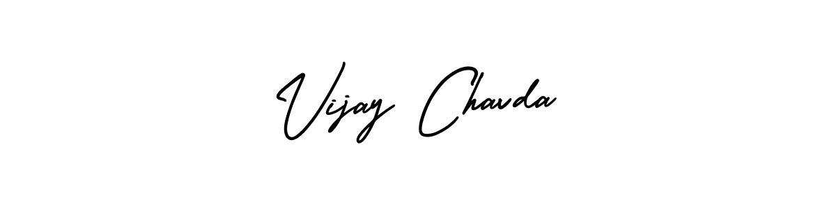 Design your own signature with our free online signature maker. With this signature software, you can create a handwritten (AmerikaSignatureDemo-Regular) signature for name Vijay Chavda. Vijay Chavda signature style 3 images and pictures png